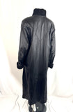 Burtrum Furs Leather and Karakul Coat Size XL