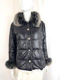 Diane Snyder Fur Trim Puffer Size M