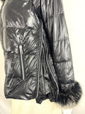 Diane Snyder Fur Trim Puffer Size M