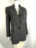 Smythe Plaid Wool Blazer Size XS