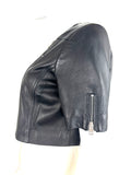 Lamarque Leather Cropped Jacket Size M