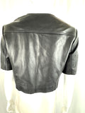 Lamarque Leather Cropped Jacket Size M