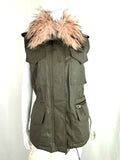 SAM. Vest with Raccoon Collar Size M