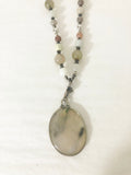 Quartz and Jade Necklace