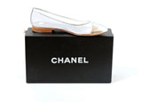 Nwb Chanel Transparent Ballerines Flat Size 39 It (8.5 Us)