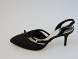 NEW Christian Dior Sandal, Black Size 40.5 It (10.5 Us)