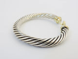 David Yurman Cable Buckle Bracelet With Gold Latch