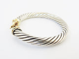 David Yurman Cable Buckle Bracelet With Gold Latch