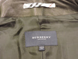 Burberry London Black Quilted Leather Jacket, Size Us 8