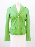 Tory Burch Leather Jacket Size 6 Us