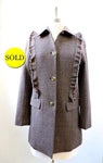 Sonia Rykiel Tweed Coat W/Tags Size 36 Fr (6 Us)