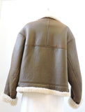 Ralph Lauren Collection Shearling Bomber Jacket Size L