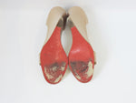 Christian Louboutin Patent Leather Wedge Size 37.5 It (7.5 Us)