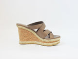NEW Jimmy Choo Cork Wedge Mule Size 38 It (8 Us)