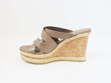 NEW Jimmy Choo Cork Wedge Mule Size 38 It (8 Us)