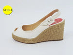 Christian Louboutin Menorca Espadrille Wedge Sandal Size 36 It (6 Us)
