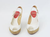 Christian Louboutin Menorca Espadrille Wedge Sandal Size 36 It (6 Us)