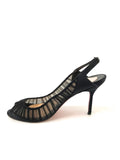 Christian Louboutin Rouched Tulle Slingback Size 36.5 It (6.5 Us)