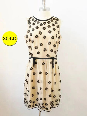Red Valentino Embellished Dress Size 44 It (8 Us)