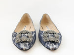 Manolo Blahnik Hangisi Flat Size 40 It (10 Us)