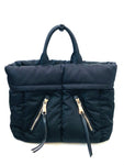 Tessuto Bomber Diagonal Zip Tote