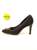 Gucci Suede Web Pump Size 7 B Us