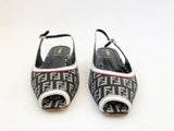 Fendi Zucchino Ballerina Size 38.5 It (8.5 Us)