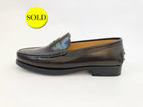 Tod's Brown Leather Loafer Size 40 It (10 Us)