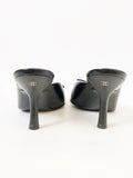 Chanel Leather Pointed Toe Mule Size 37 It (7 Us)