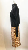 Celine Leopard Skirt Size 38 Fr / S / 6 Us