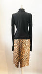 Celine Leopard Skirt Size 38 Fr / S / 6 Us