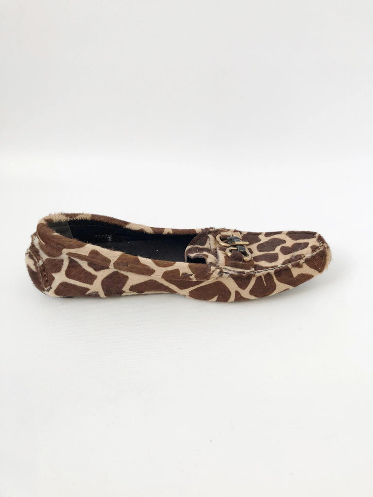 Louis Vuitton Leopard Print Pony Hair Loafers Size 8/38.5