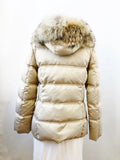 Coach Down Puffer W/Fur Trim Size Small