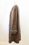 BCBG Max Azria Runway Wool And Feather Coat Size M