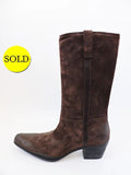 NEW Prada Western Suede Boots Size 41.5 It (11.5 Us)