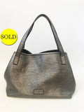 Metallic Leather Tote