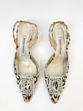 Manolo Blahnik Slingback Size 37.5 It (7.5 Us)
