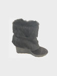 NEW Salvatore Ferragamo Fur Boot Size 36 It (6 Us)