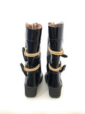 Burberry Patent Leather Boots Size 41 It (11 Us)