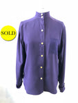 Chanel Silk Blouse Size 34 It (Xs / 2 Us)
