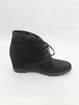 Prada Donna Wedge Ankle Boot Size 38.5 It (8.5 Us)