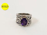 Effy Amethyst Lagoon Ring Size 7.5