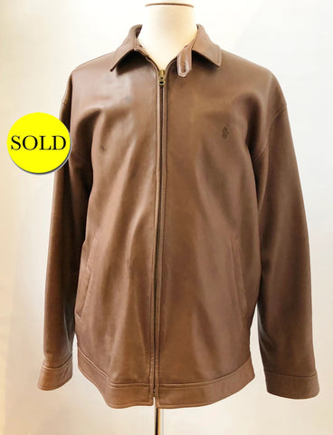 Polo Ralph Lauren Leather Jacket Size Xl