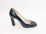 Prada Cap-Toe Pumps Size 37.5 It (7.5 Us)