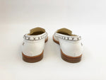 Chanel White Chain-Link Loafer Size 38.5 It (8.5 Us)