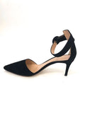 Gianvito Rossi Suede Ankle Strap Pump Size 38.5 It (8.5 Us)