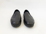Prada Black Leather Espadrille Size 8.5