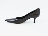 YSL Black Leather Pump Size 35.5 It (5.5 Us)