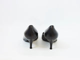 YSL Black Leather Pump Size 35.5 It (5.5 Us)