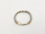 David Yurman 14 K & Sterling Silver Metro Bracelet